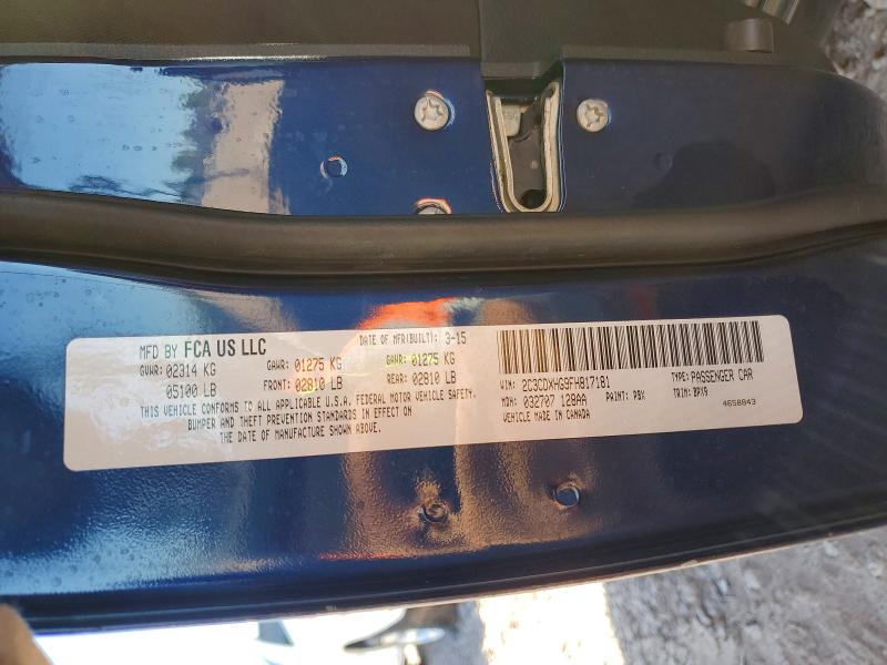 54501976 :رقم المزاد ، 2C3CDXHG9FH817181 vin ، 2015 Dodge Charger مزاد بيع