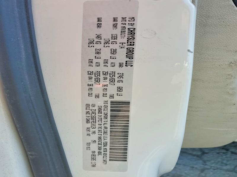 Auction sale of the 2015 Chrysler Town & Country, vin: 2C4RC1BG6FR510124, lot number: 51858806