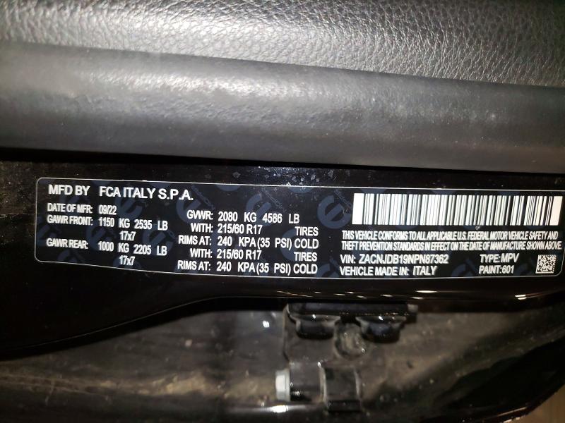 Aukcja sprzedaży 2022 Jeep Renegade, vin: ZACNJDB19NPN87362, numer aukcji: 51991426