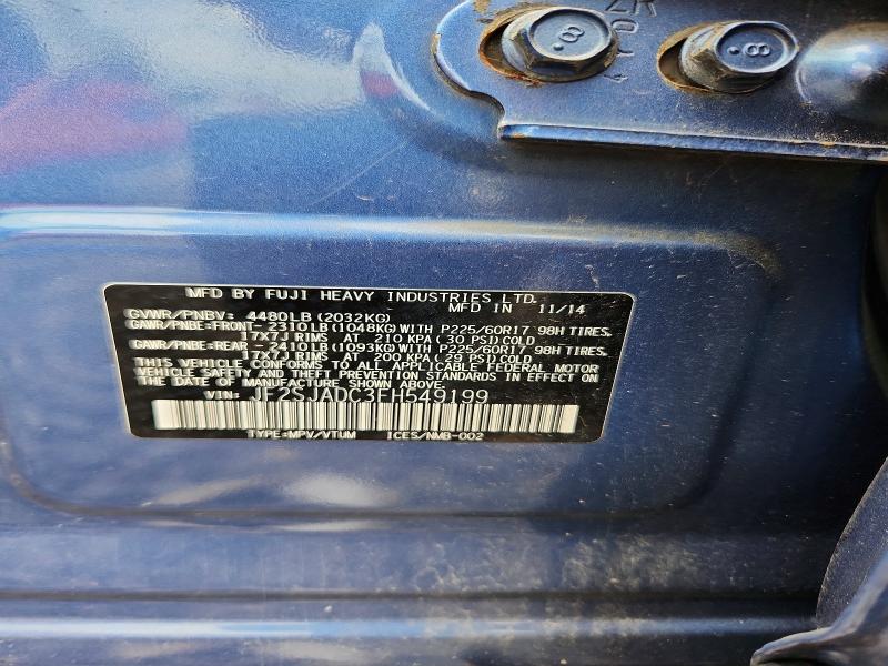 Aukcja sprzedaży 2015 Subaru Forester, vin: JF2SJADC3FH549199, numer aukcji: 53919296