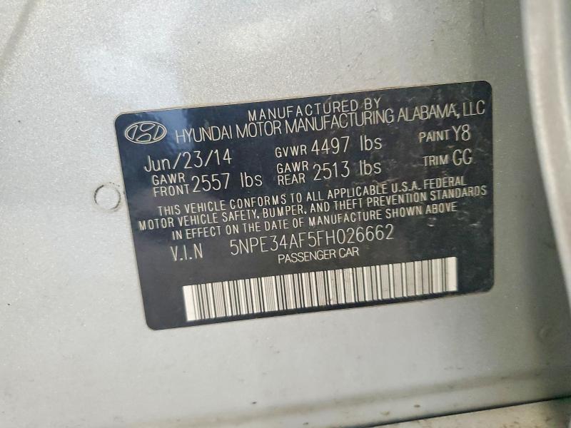 Продажа на аукционе авто 2015 Hyundai Sonata, vin: 5NPE34AF5FH026662, номер лота: 53942906