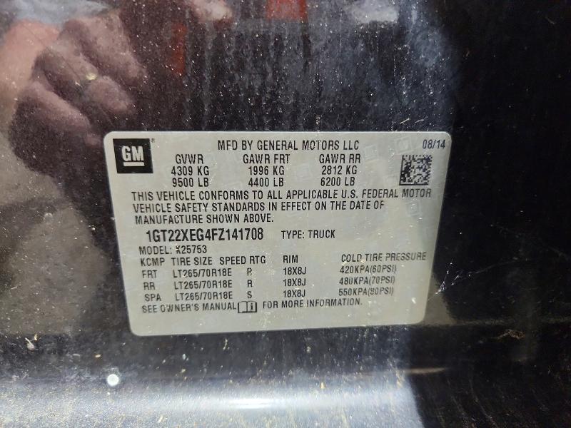 Продаж на аукціоні авто 2015 Gmc Sierra, vin: 1GT22XEG4FZ141708, номер лоту: 55241046
