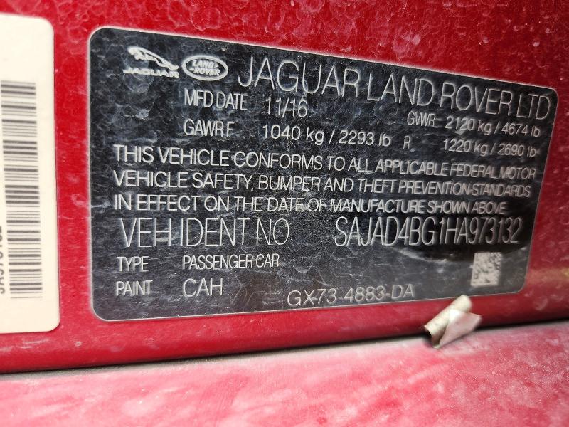 Продаж на аукціоні авто 2017 Jaguar Xe, vin: SAJAD4BG1HA973132, номер лоту: 53210596