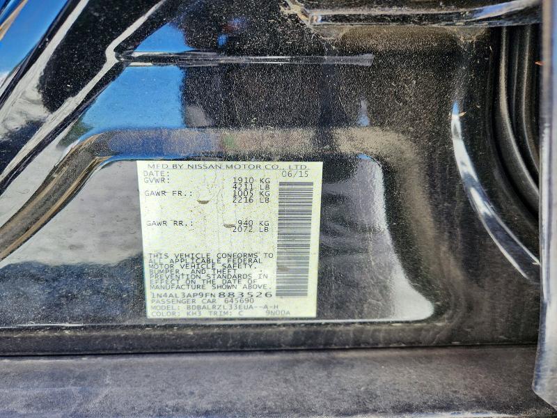 Продажа на аукционе авто 2015 Nissan Altima, vin: 1N4AL3AP9FN883526, номер лота: 53711696