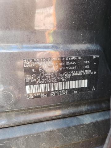 53524836 :رقم المزاد ، 2T3W1RFV1NW216893 vin ، 2022 Toyota Rav4 مزاد بيع