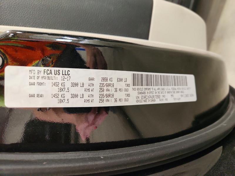 2018 Chrysler Pacifica მანქანა იყიდება აუქციონზე, vin: 2C4RC1BG7JR280361, აუქციონის ნომერი: 54445926