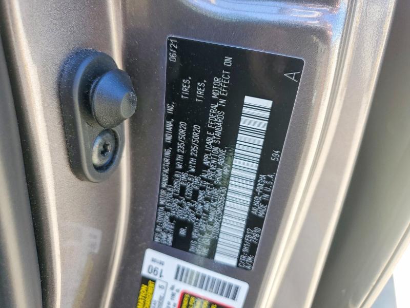 55592686 :رقم المزاد ، 5TDDRKEC5MS056430 vin ، 2021 Toyota Sienna مزاد بيع
