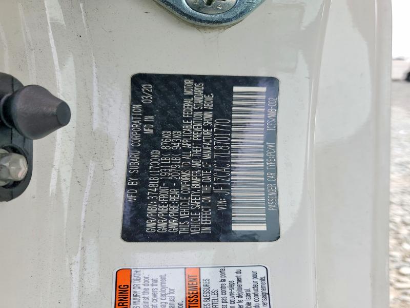 Aukcja sprzedaży 2020 Subaru Brz, vin: JF1ZCAC17L8701770, numer aukcji: 51510356