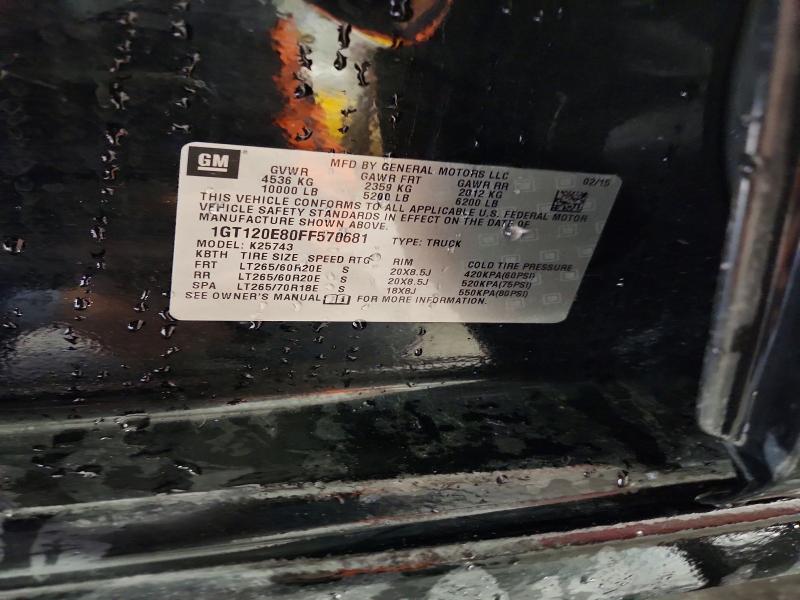 Продажа на аукционе авто 2015 Gmc Sierra, vin: 1GT120E80FF570681, номер лота: 51978636