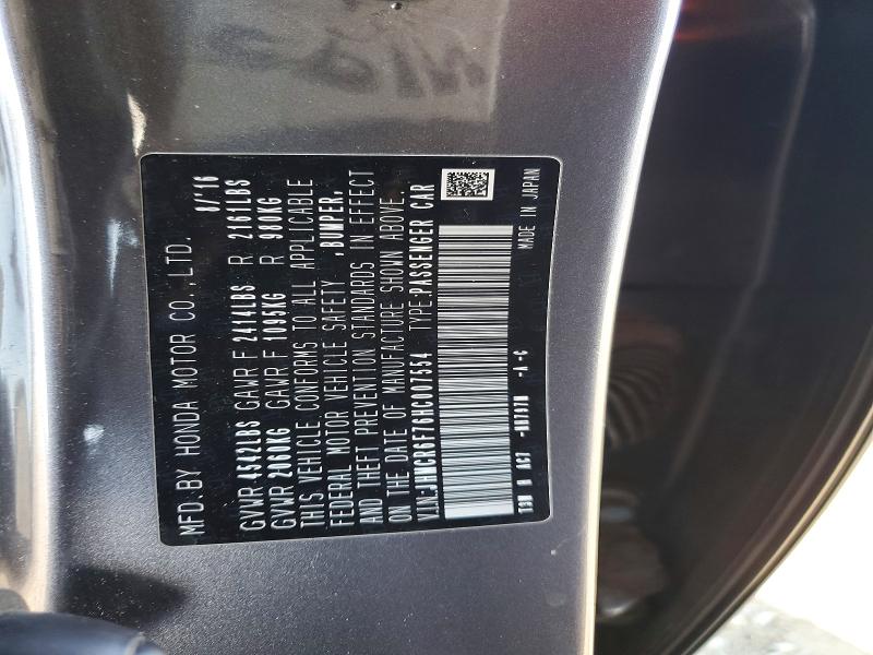 Продаж на аукціоні авто 2017 Honda Accord, vin: JHMCR6F76HC007554, номер лоту: 52892606