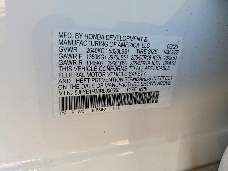 Aukcja sprzedaży 2024 Acura Mdx, vin: 5J8YE1H38RL000608, numer aukcji: 55014476