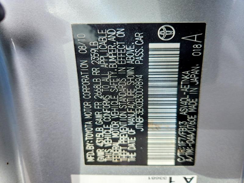 Продажа на аукционе авто 2011 Toyota Camry, vin: JTNBF3EK0B3009894, номер лота: 53546006
