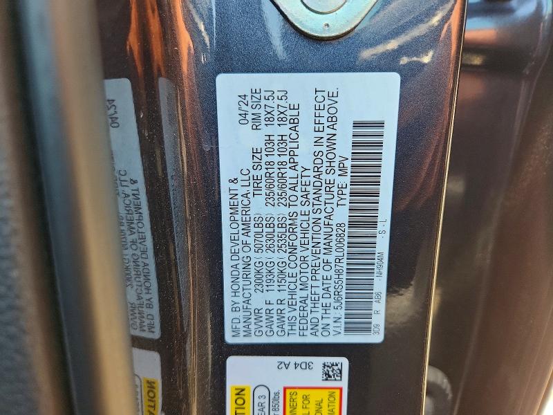 Aukcja sprzedaży 2024 Honda Cr-v, vin: 5J6RS5H87RL006828, numer aukcji: 53325596