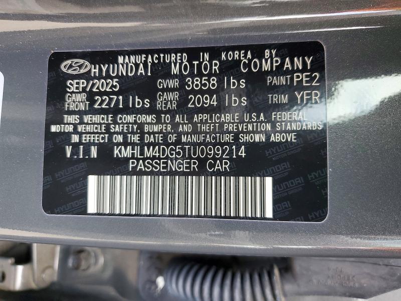2026 Hyundai Elantra მანქანა იყიდება აუქციონზე, vin: KMHLM4DG5TU099214, აუქციონის ნომერი: 52479956