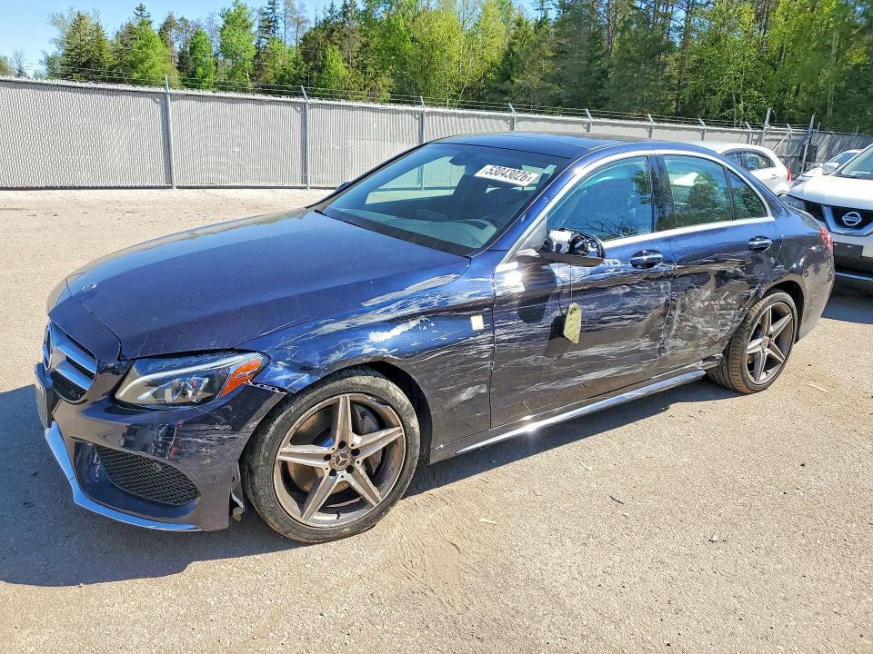 2018 Mercedes-benz C მანქანა იყიდება აუქციონზე, vin: 55SWF4KB0JU257191, აუქციონის ნომერი: 53043026
