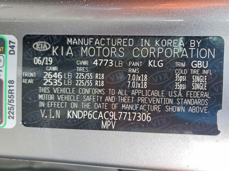 Продажа на аукционе авто 2020 Kia Sportage, vin: KNDP6CAC9L7717306, номер лота: 53392686