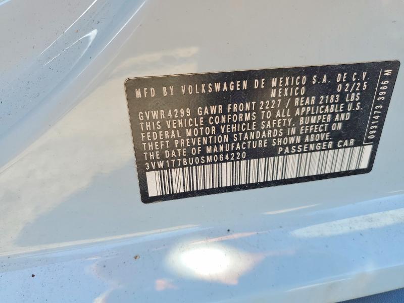 54220666 :رقم المزاد ، 3VW1T7BU0SM064220 vin ، 2025 Volkswagen Jetta مزاد بيع