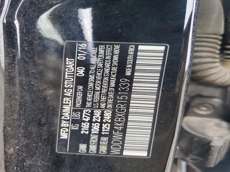 50618466 :رقم المزاد ، WDDWF4KBXGR151339 vin ، 2016 Mercedes-benz C مزاد بيع