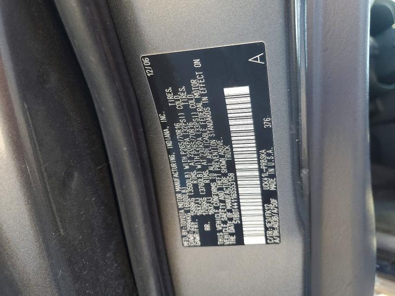 Aukcja sprzedaży 2006 Toyota Tundra, vin: 5TBDT44116S553158, numer aukcji: 53584066