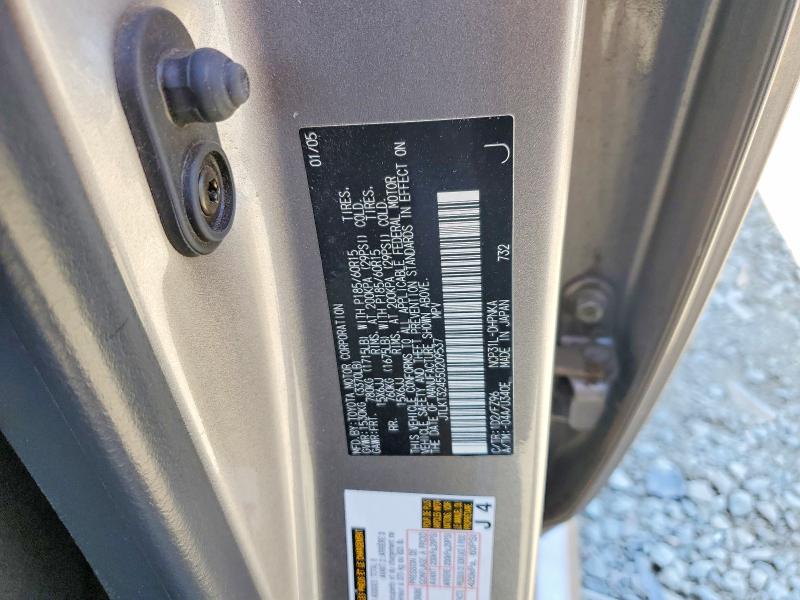 54019806 :رقم المزاد ، JTLKT324550209537 vin ، 2005 Toyota Scion مزاد بيع