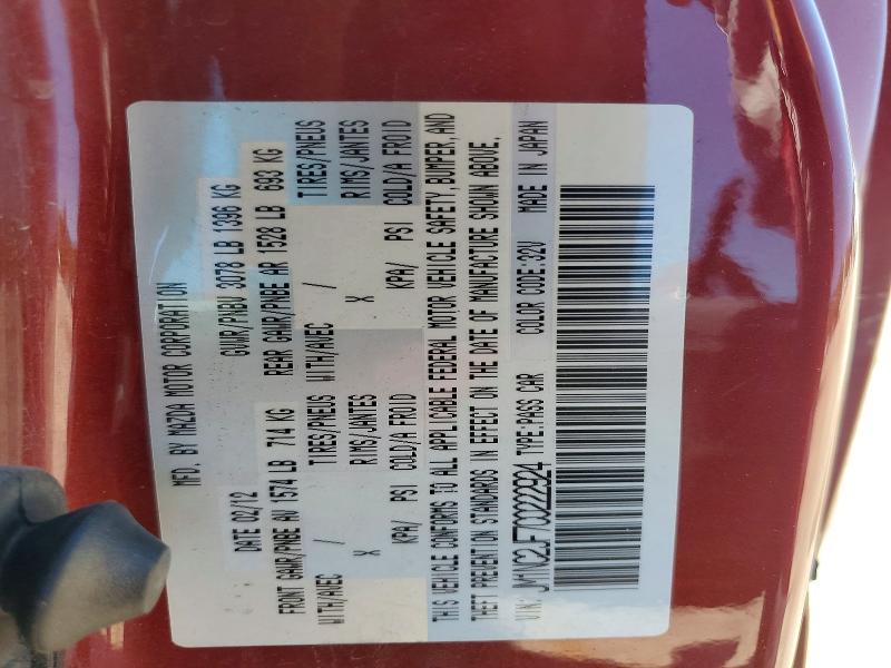 Продаж на аукціоні авто 2012 Mazda Mx-5 Miata, vin: JM1NC2JF7C0222924, номер лоту: 53866536