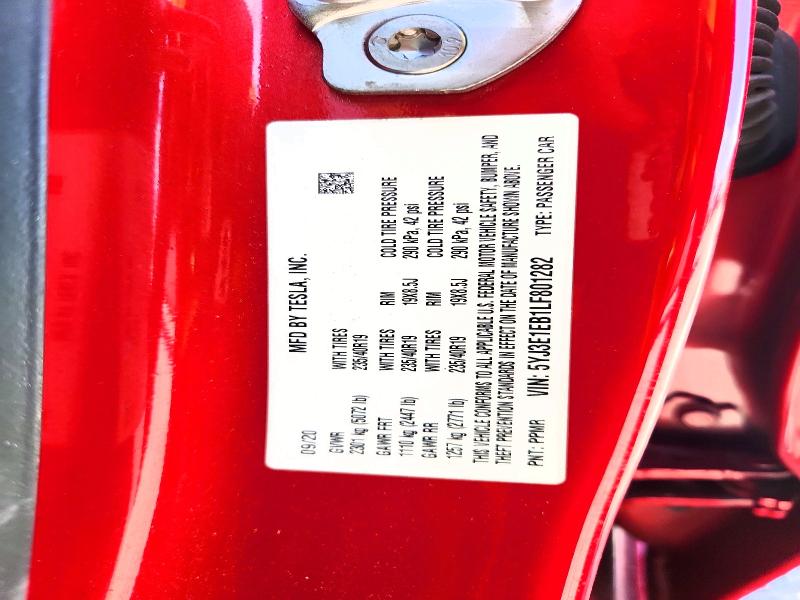 Aukcja sprzedaży 2020 Tesla Model 3, vin: 5YJ3E1EB1LF801282, numer aukcji: 53339556