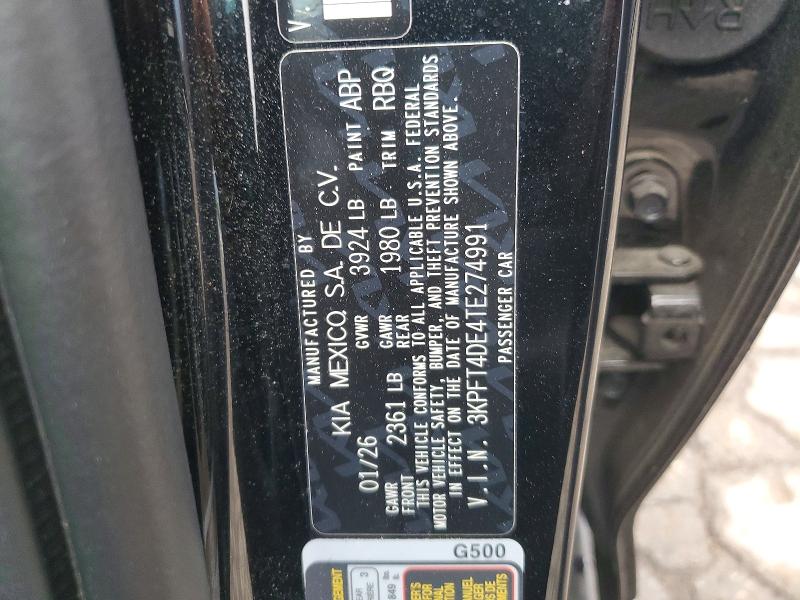Продажа на аукционе авто 2026 Kia K4, vin: 3KPFT4DE4TE274991, номер лота: 54403536
