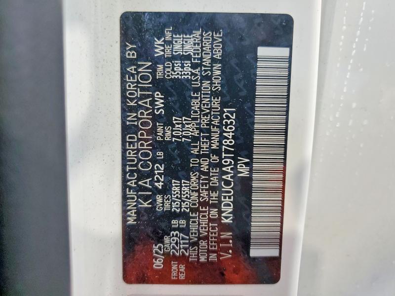 2026 Kia Seltos მანქანა იყიდება აუქციონზე, vin: KNDEUCAA9T7846321, აუქციონის ნომერი: 54474376