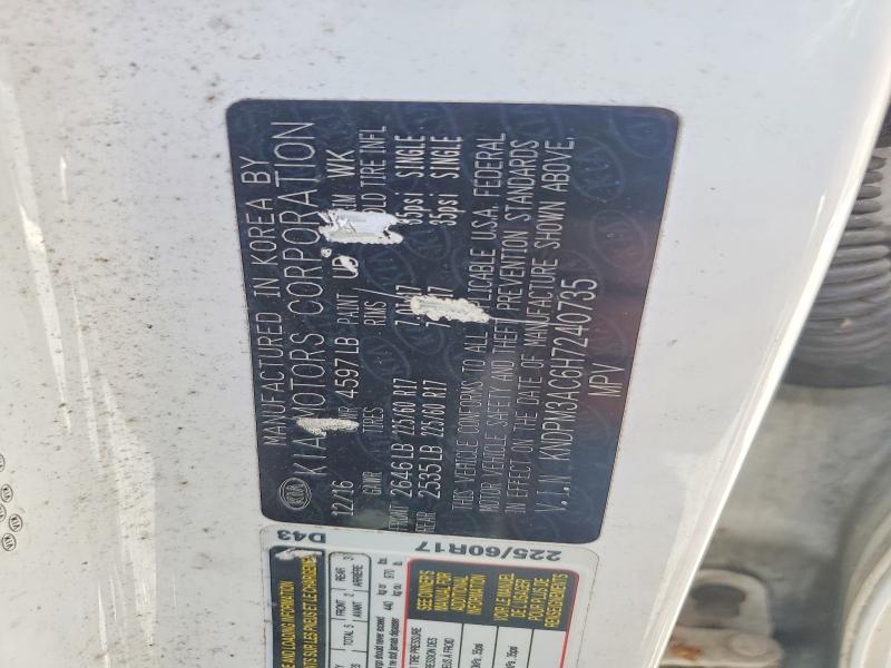 Продажа на аукционе авто 2017 Kia Sportage, vin: KNDPM3AC6H7240735, номер лота: 52080736