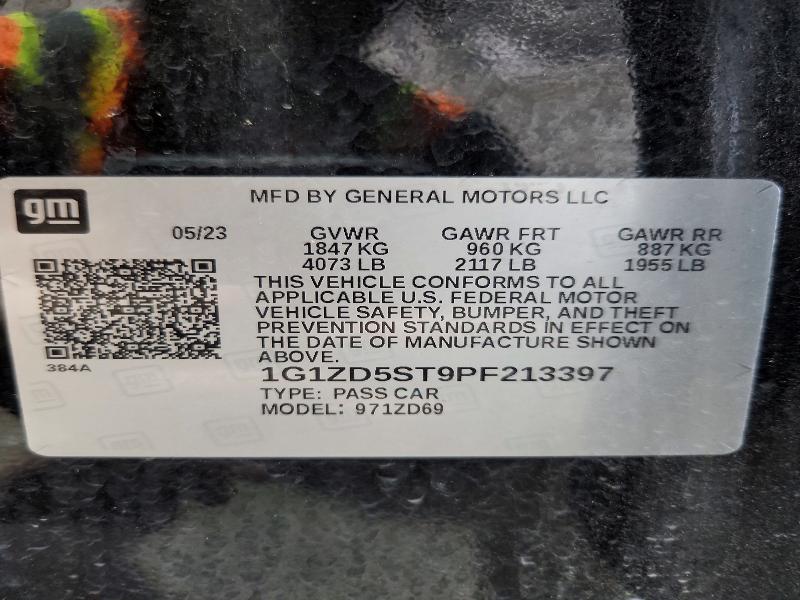 Aukcja sprzedaży 2023 Chevrolet Malibu, vin: 1G1ZD5ST9PF213397, numer aukcji: 54356236