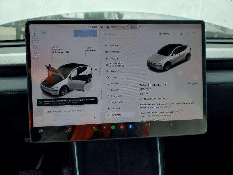 Продажа на аукционе авто 2026 Tesla Model Y, vin: 7SAYGDED0TF565732, номер лота: 54162806