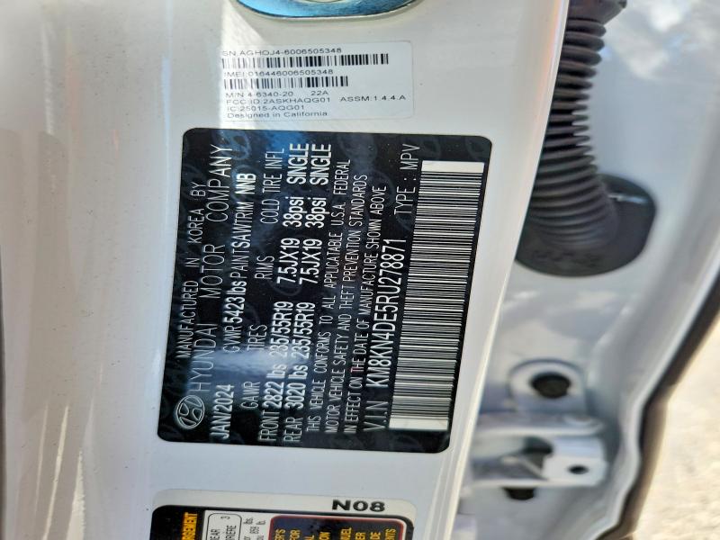 52559536 :رقم المزاد ، KM8KN4DE5RU278871 vin ، 2024 Hyundai Ioniq 5 مزاد بيع