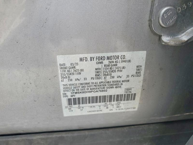 Aukcja sprzedaży 2023 Ford Explorer, vin: 1FMSK8DH9PGA76802, numer aukcji: 53767776