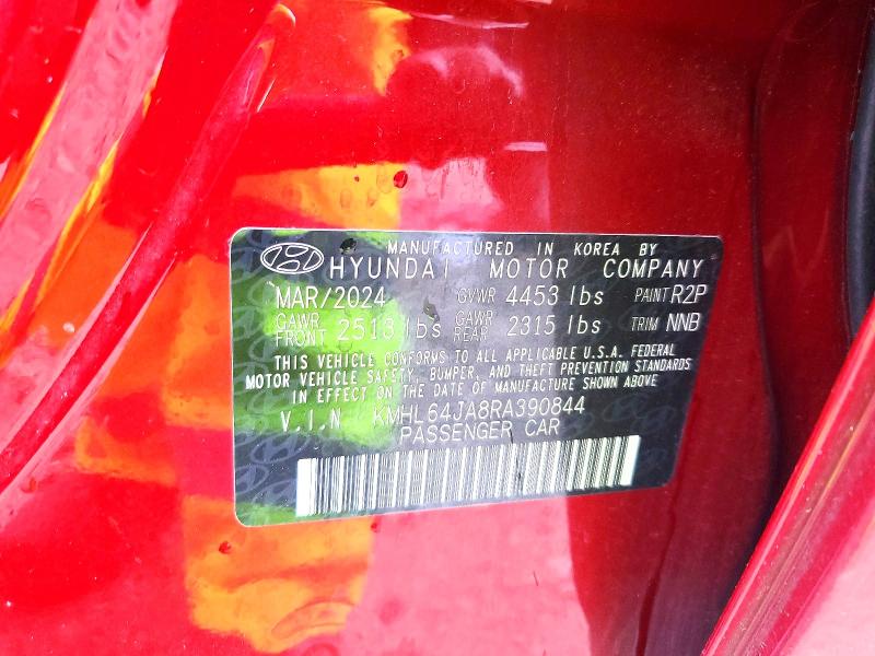 Aukcja sprzedaży 2024 Hyundai Sonata, vin: KMHL64JA8RA390844, numer aukcji: 54845906
