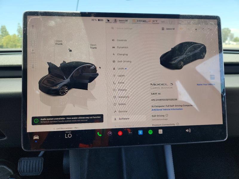 2025 Tesla Model 3 მანქანა იყიდება აუქციონზე, vin: 5YJ3E1EA1SF025239, აუქციონის ნომერი: 51643646