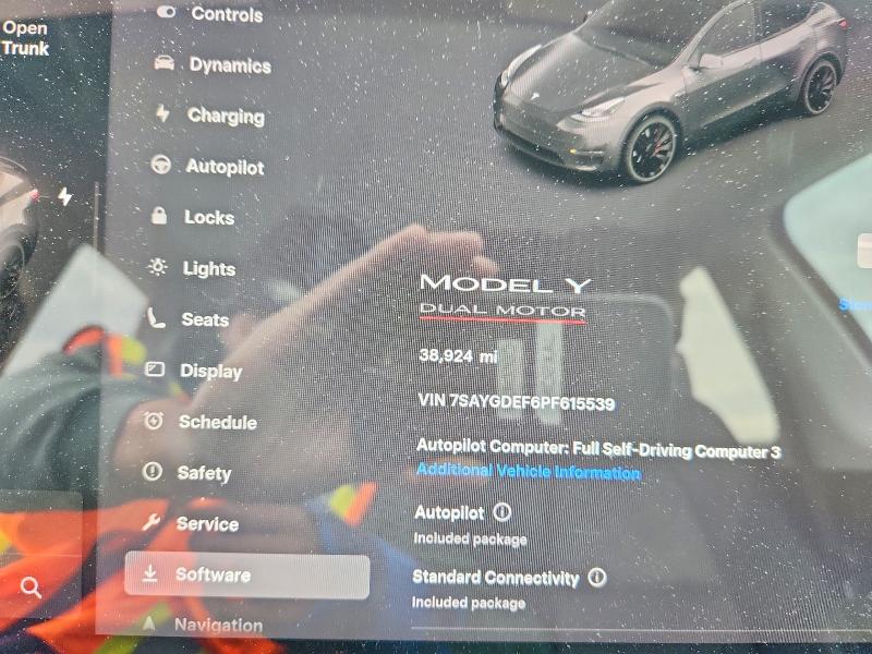 Продажа на аукционе авто 2023 Tesla Model Y, vin: 7SAYGDEF6PF615539, номер лота: 51120896