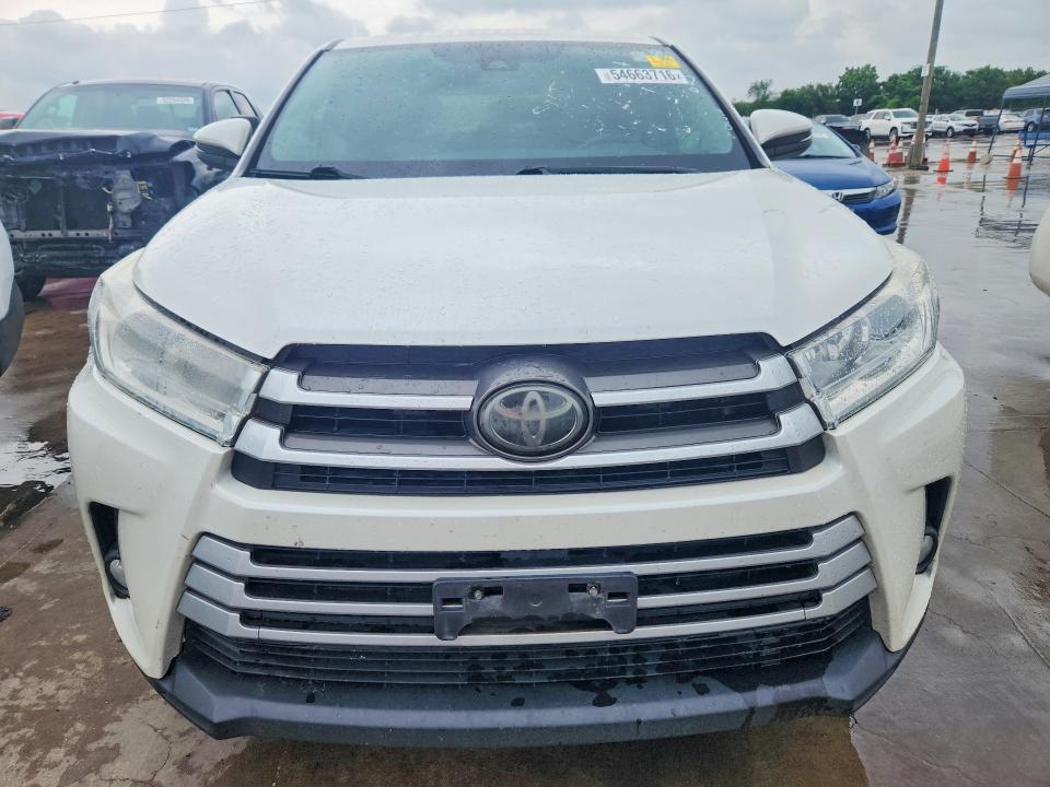 Aukcja sprzedaży 2019 Toyota Highlander, vin: 5TDZZRFHXKS308274, numer aukcji: 54663716