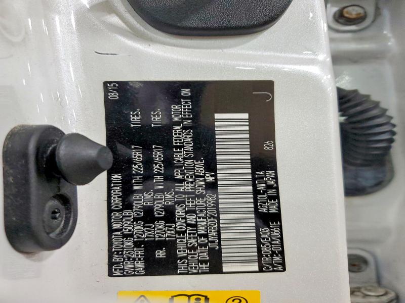 54299246 :رقم المزاد ، JTJYARBZ0F2019982 vin ، 2015 Lexus Nx مزاد بيع