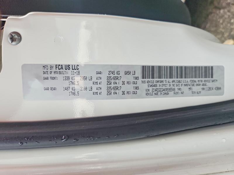 Продажа на аукционе авто 2019 Dodge Grand Caravan, vin: 2C4RDGEG4KR595549, номер лота: 54995686