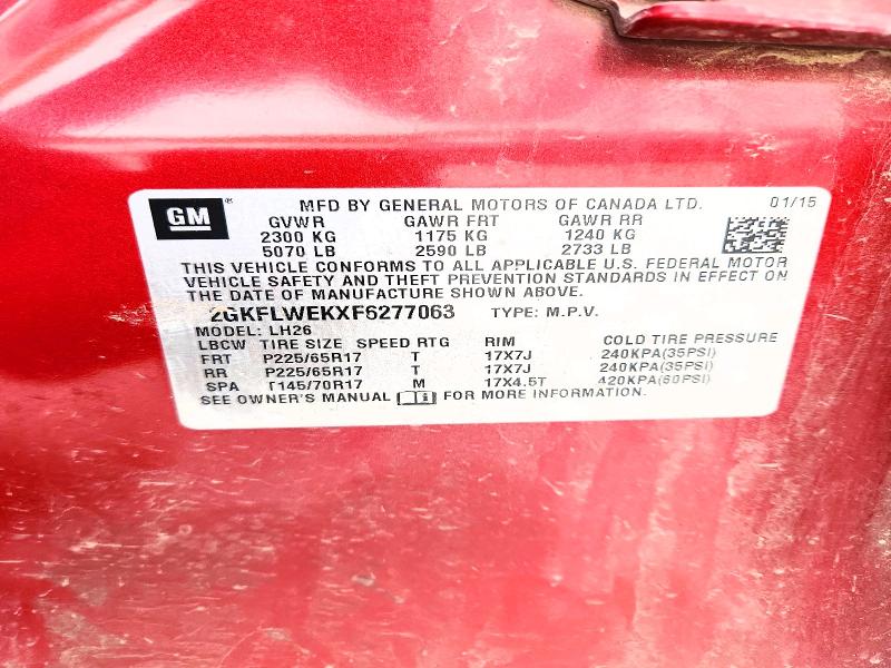 Продаж на аукціоні авто 2015 Gmc Terrain, vin: 2GKFLWEKXF6277063, номер лоту: 52523746