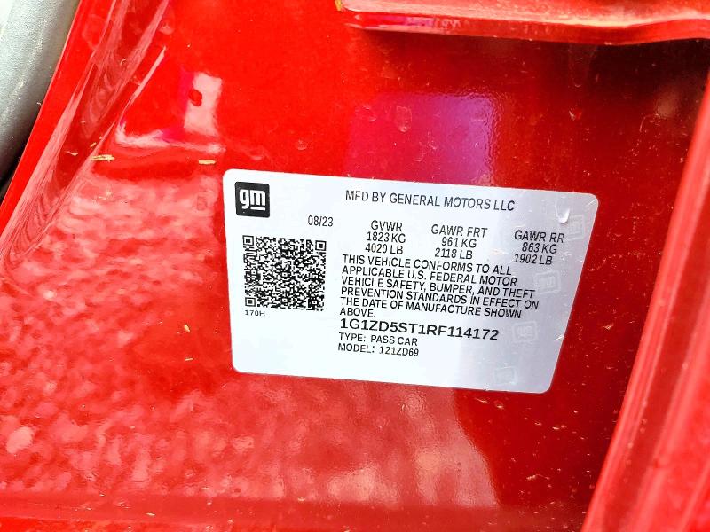 2024 Chevrolet Malibu მანქანა იყიდება აუქციონზე, vin: 1G1ZD5ST1RF114172, აუქციონის ნომერი: 54664116