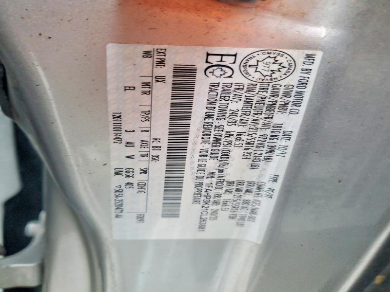 2012 Ford Focus მანქანა იყიდება აუქციონზე, vin: 1FAHP3K21CL263881, აუქციონის ნომერი: 52498566