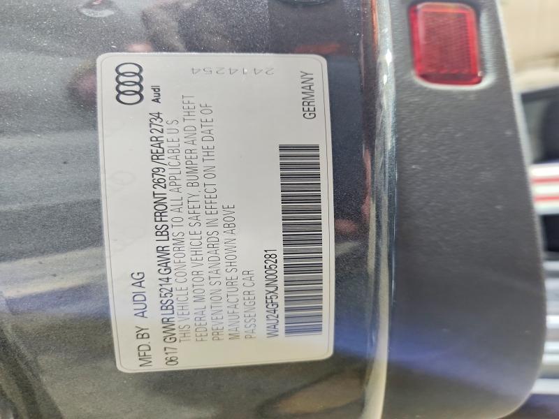 Продажа на аукционе авто 2018 Audi S5, vin: WAU24GF5XJN005281, номер лота: 55108126