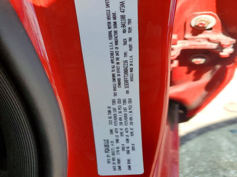 Продаж на аукціоні авто 2019 Ram 1500, vin: 1C6SRFFT1KN842216, номер лоту: 52325076