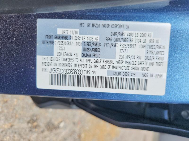Aukcja sprzedaży 2016 Mazda Cx-5, vin: JM3KE2CY8G0898033, numer aukcji: 52594306