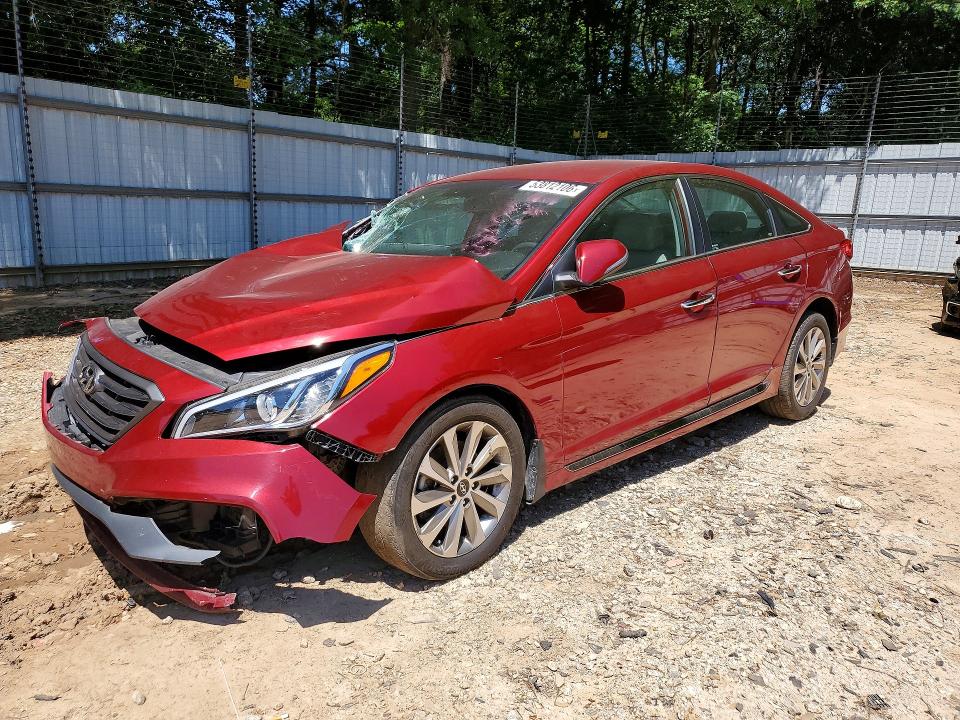 2015 Hyundai Sonata მანქანა იყიდება აუქციონზე, vin: 5NPE34AF0FH167249, აუქციონის ნომერი: 53812106