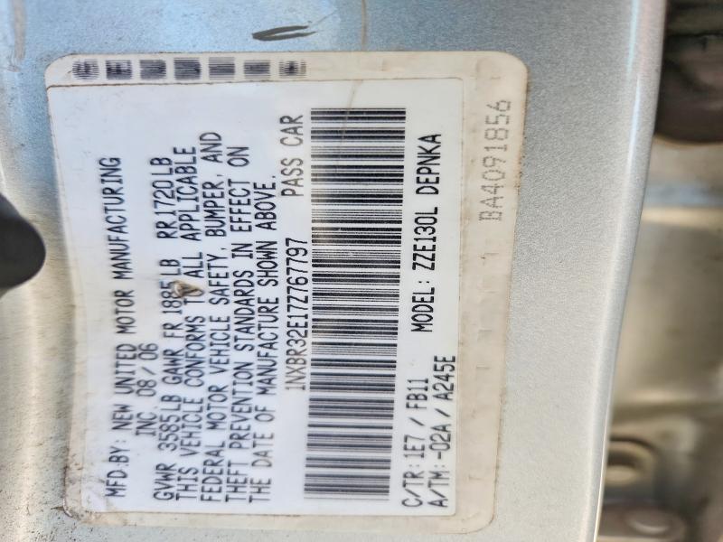 Auction sale of the 2007 Toyota Corolla, vin: 1NXBR32E17Z767797, lot number: 53281066
