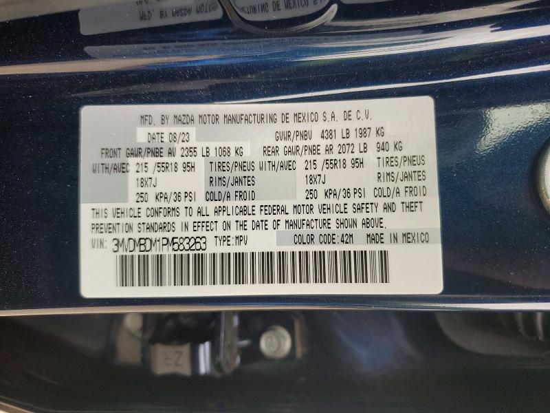 Aukcja sprzedaży 2023 Mazda Cx-30, vin: 3MVDMBDM1PM583263, numer aukcji: 52301616