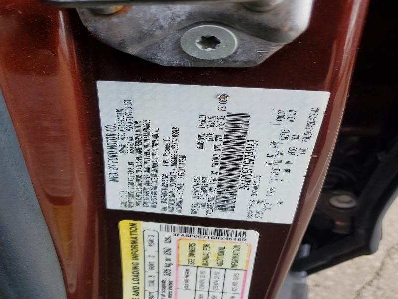 Продаж на аукціоні авто 2016 Ford Fusion, vin: 3FA6P0G71GR245169, номер лоту: 51906986