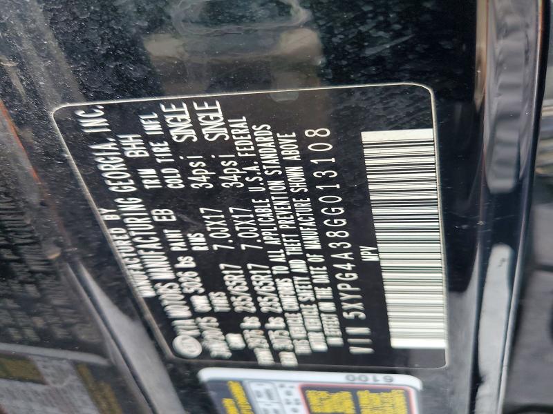 Продаж на аукціоні авто 2016 Kia Sorento, vin: 5XYPG4A38GG013108, номер лоту: 53187816